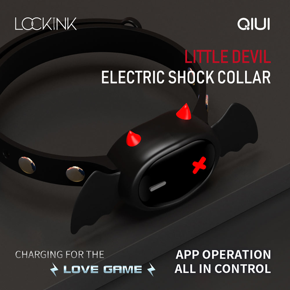 App Remote Shock BDSM Collar Little Devil Female Electric